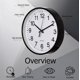 thumbnail image 3 of Reloj de pared Clockswise 30 cm Analógico Silencioso Negro, 3 of 7