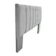 thumbnail image 2 of Respaldo De Cama 2 Plazas Tubular Felpa Gris, 2 of 3