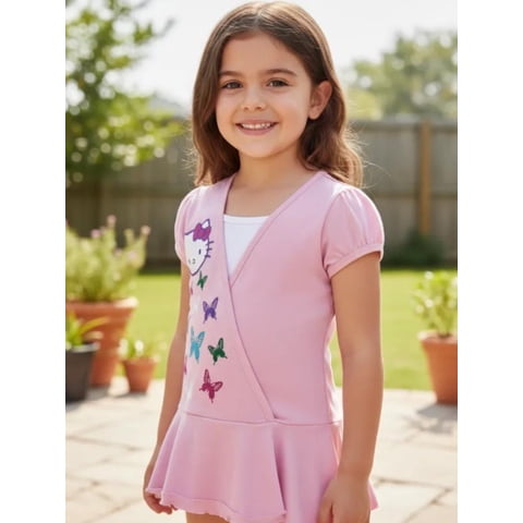 Mini Vestido Niña Hello Kitty Rosa 3