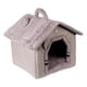thumbnail image 1 of Cama Para Gatos, Suave, Tipo Cueva Para Gatitos, Con Asa, Compacta, Tama?o S, Gris, 1 of 5