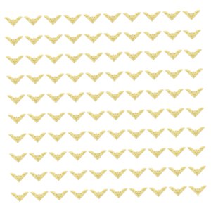Magideal - 80 Piezas Protectores De Esquinas Para Libros Decorativos Metálicos Vintage Cubiertas De Bordes De Hierro Función Antigolpes Adecuado Para Regalos Y M 100 Piezas De Oro
