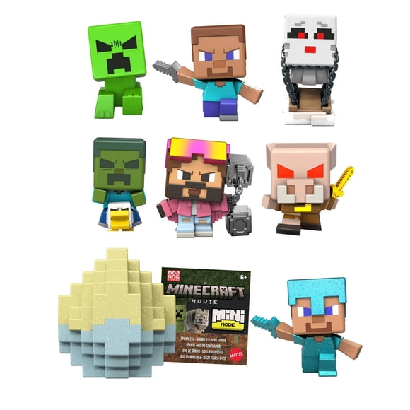 Minecraft Mini Huevo Figura Bioma Sorpresa Pixelada