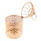 thumbnail image 2 of Portavelas De Luz De Té Con Forma De Jaula De Pájaros De Metal Galvanizado B-Rose Gold, 2 of 5