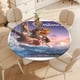 thumbnail image 4 of Moana 2-theme Fitted Round Tablecloths Elastic Edged Table Covers Waterproof Table Cloth for Kitchen Holiday Party Tables Decor 150cm, 4 of 6