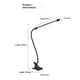 thumbnail image 1 of Clip En La Lámpara De Escritorio Led Luz De Lectura Regulable Usb Pequeña Pinza Lámpara Ajustable Flexible Cuello De Ganso Luz De Mesa Para Cabecera De Cama Uña Oficina En El Hogar Comput, 1 of 3