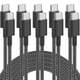 thumbnail image 1 of Cable USB-C Plnhixt, paquete de 5, 1,8 m, 60 W, trenzado de nailon, 1 of 7