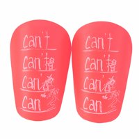 Ioensy - 2 Uds Mini Espinilleras De Fútbol Protección De Piernas Para Deportes Al Aire Libre Juego De Fútbol Rosa 10Cm X 6Cm