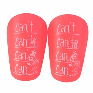 Ioensy - 2 Uds Mini Espinilleras De Fútbol Protección De Piernas Para Deportes Al Aire Libre Juego De Fútbol Rosa 10Cm X 6Cm