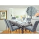 thumbnail image 1 of Pack De 6 Fundas Cubre Sillas De Comedor Flores Celeste, 1 of 3