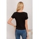 thumbnail image 3 of Polera Mujer Manga Corta Acanalada Tiritas 3394, 3 of 3