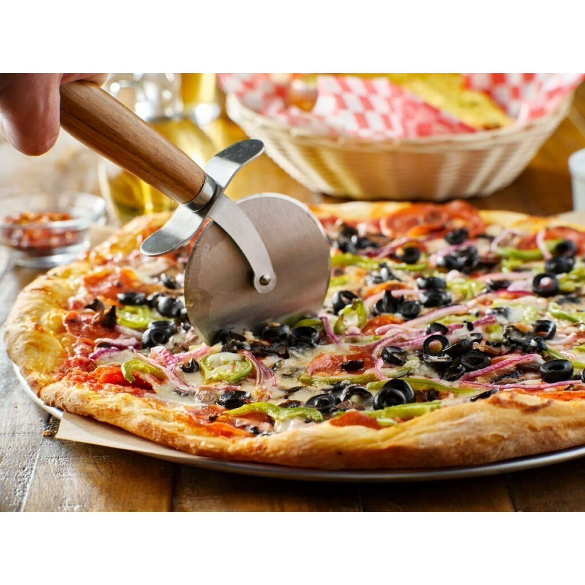 Genérico - Cortador Para Pizzas Rueda Corta Pizza Masas Acero Cocina