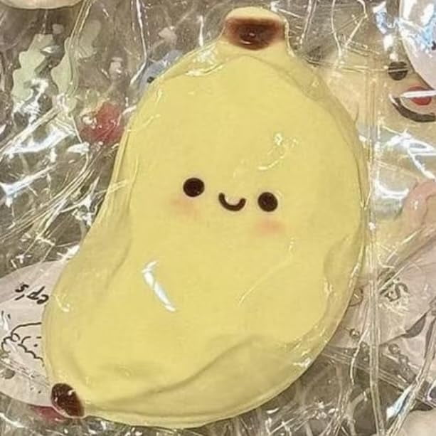 Pelota Antiestrés Squishy Shilife Taba Banana Para Aliviar La Ansiedad