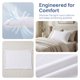 thumbnail image 3 of Protector de Almohada Estilo Sobre Tamaño Estándar REGALWOVEN, Paquete de 2, Fundas de Almohada de Poliéster Impermeables, Adecuadas para Uso en Hogar y Hotel Blanco Queen, 3 of 5