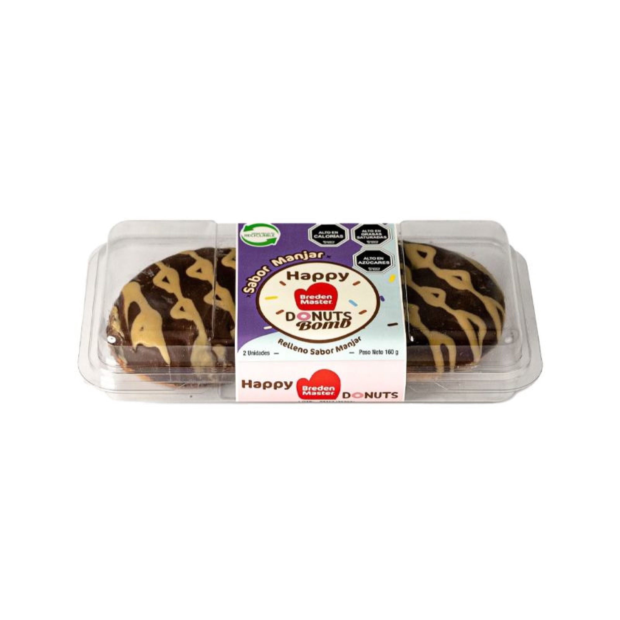 Donut Bomb Manjar 2 Un 160 g Bredenmaster