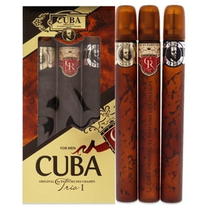 Cuba - Trío Para Hombres - Set De Regalo Gold Edt Spray, Royal Edt Spray, Vip Edt Spray