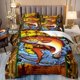 thumbnail image 1 of x1793 Bed SheetsTeenagers & Fishing Lovers Bedding Set, Digital Printing Home Comfort Polyester Holiday Gift Bedroom Decoration 3-Piece Bedding Set (1 Duvet Cover + 2 Pillow Shams) nj1793, 1 of 5