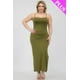 thumbnail image 1 of Vestido Largo Con Espalda Cruzada Y Abertura En El Muslo Talla Grande, 1 of 5