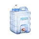 thumbnail image 5 of Contenedor de agua Barril de almacenamiento de agua Portátil con asa Tanque de agua con grifo Botella de agua Jarra de agua para supervivencia Camping 20L, 5 of 5