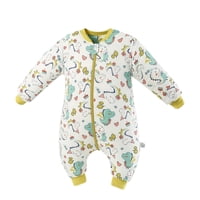 Kivara - Saquito De Dormir Bebe Pijama Con Pie Tog 1.5 Saco Dormir Amarillo L