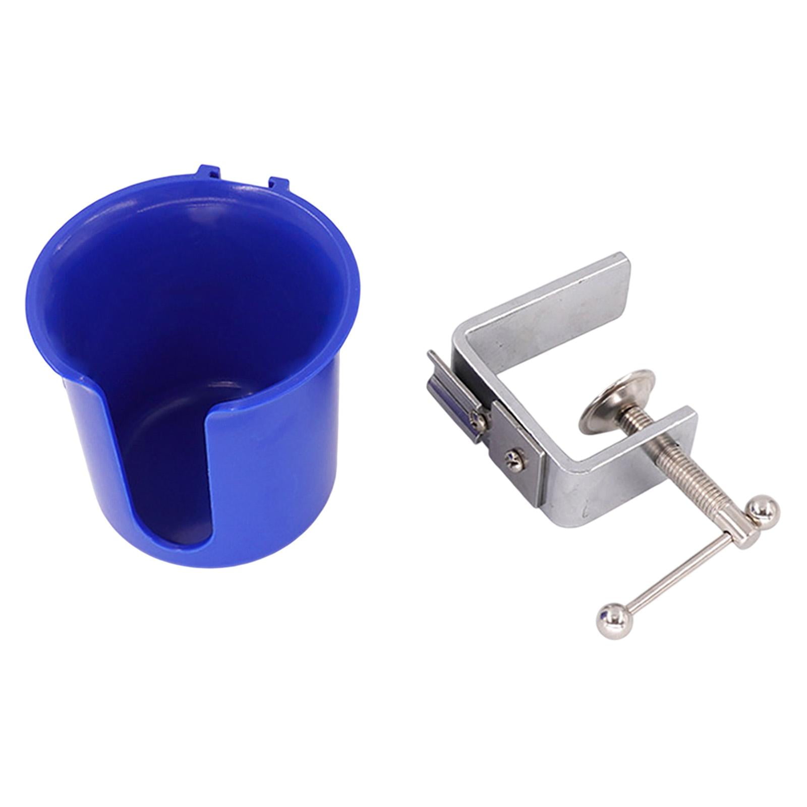 Magideal - Soporte De Tazas De Mesa Sitio Lateral Del Escritorio De La Bebida Automotriz Automotriz Anti-colocación De La Mesa Del Escritorio De La Abrazadera De Azul Dia 7.5cm