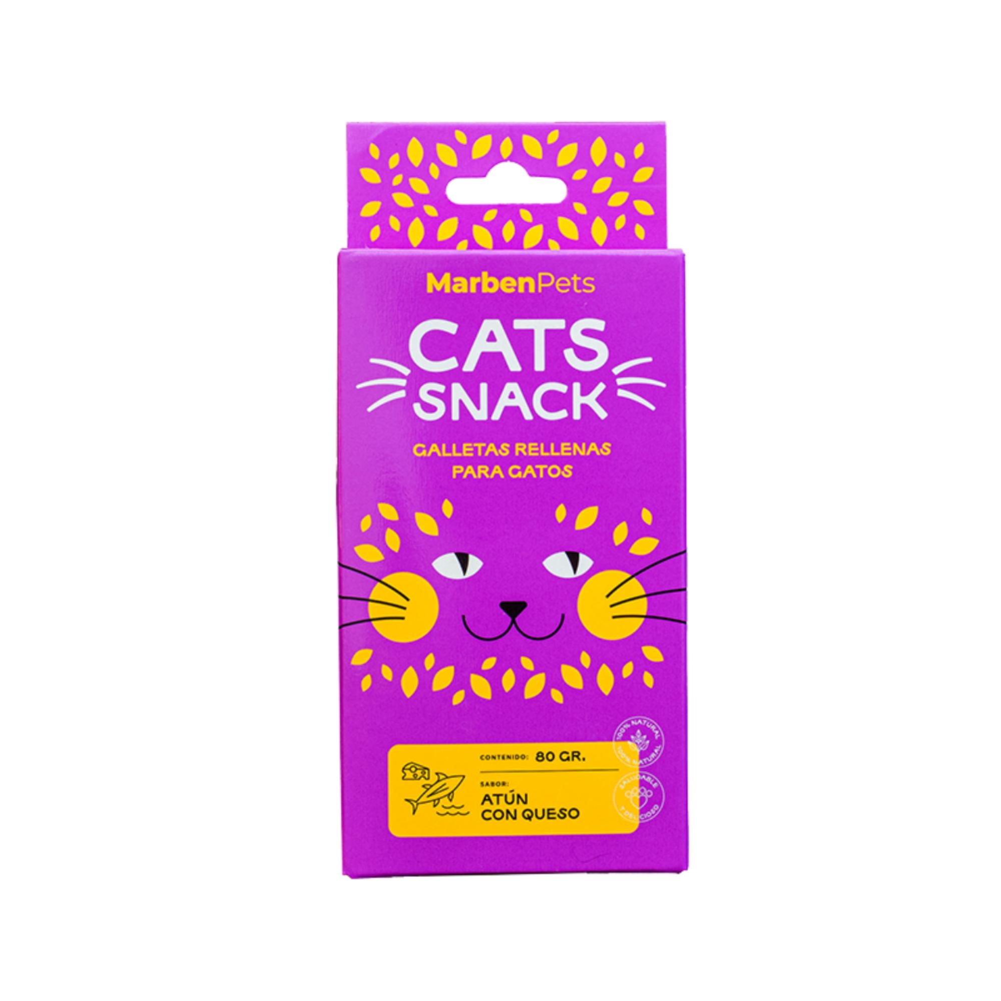 Cats Snack - Galleta Rellena Gato Sabor Atún Con Queso