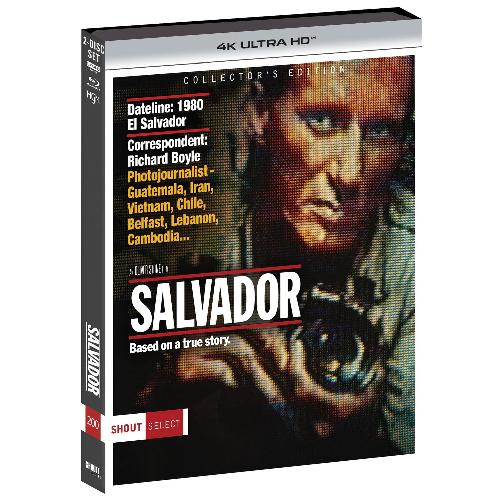 Edición De Coleccionista De La Película Salvador En 4k Uhd De Shout! Factory