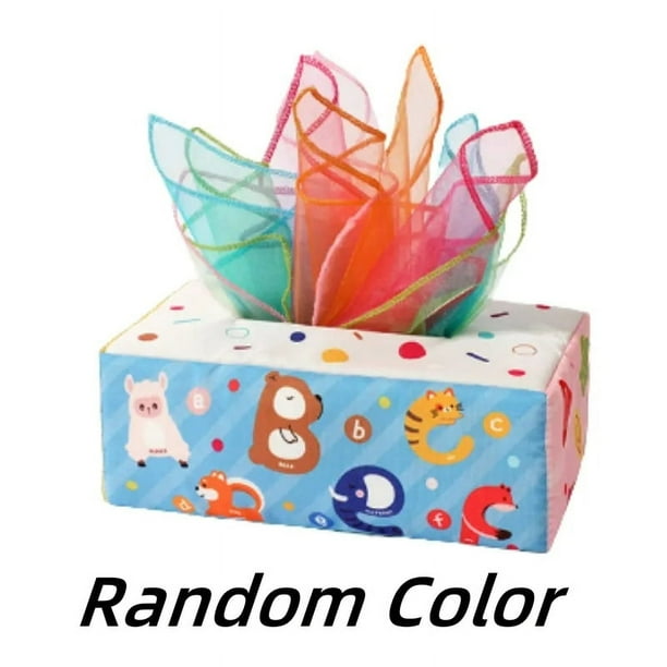 Baby Montessori Boxes Baby Toys Infant Pull Along Magic Tissue Box Montessori Toy Development Sensory Toys Baby Game