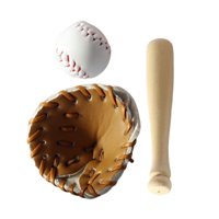 Bothyi - Juego De Béisbol En Miniatura Juego De Guante Y Pelota De Bate De Béisbol Juego De Deportes En Miniatura