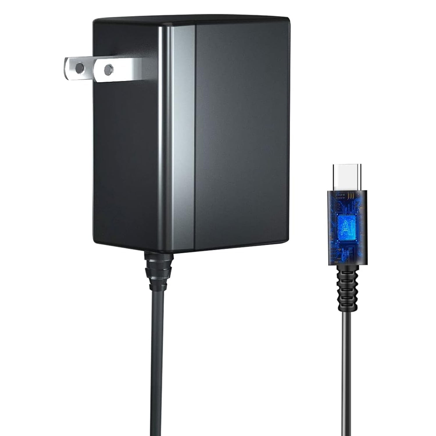 Genérico - Cargador Para Nintendo Switch - Cable De Carga Usb-c De 5 Pies, Adaptador De Alimentación De Ca Compatible Con Switch/lite/oled, Admite El Modo Tv Dock, Salida De 15 V Y 2,6 A.-negro