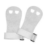 Ioensy - Empuñaduras De Gimnasia Para Niños, Barra De Gimnasia, Protección De Palma Para Ejercicio, Fitness, Color Blanco, Talla S