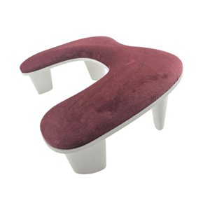 Ioensy - Reposabrazos En Forma De U, Superficie De Terciopelo Transpirable Para Manicura, Uñas, Uso En Salón Tecnológico