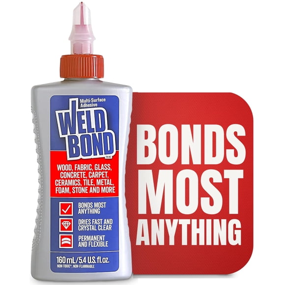 Pegamento Weldbond, resistente para superficies múltiples, 160 ml, para madera, azulejos, etc.