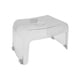 thumbnail image 1 of Banco de Zapatos Taburete Pequeño de Baño Asiento de Ducha Acrílico Antideslizante Material PP Adecuado para Adultos Y Niños en Baño Vestíbulo Sala de Claro, 1 of 5