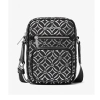 Cartera Michael Kors Womens Jet Set Medium Metallic Logo Jacquard Crossbody Bag 35F4Sttc2J-001