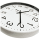 thumbnail image 3 of Reloj de pared decoración moderno 30cm silencioso estructura blanca fondo blanco, 3 of 3