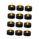 thumbnail image 1 of 12 Piezas De Velas De Té, Velas Votivas, Lámparas Para Mesa De Boda, Halloween, Destello Amarillo, 1 of 3