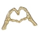 thumbnail image 3 of Figura Decorativa De Adorno De Gesto De Corazón Moderno, Gabinete De Vino De Boda Dorado, 3 of 5