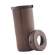 thumbnail image 3 of Caja de pañuelos cilíndrica hecha de cuero de PU, diámetro 6,7 cm, contenedor de pañuelos para portavasos de automóvil, porta pañuelos, seguridad, ven Marrón, 3 of 5