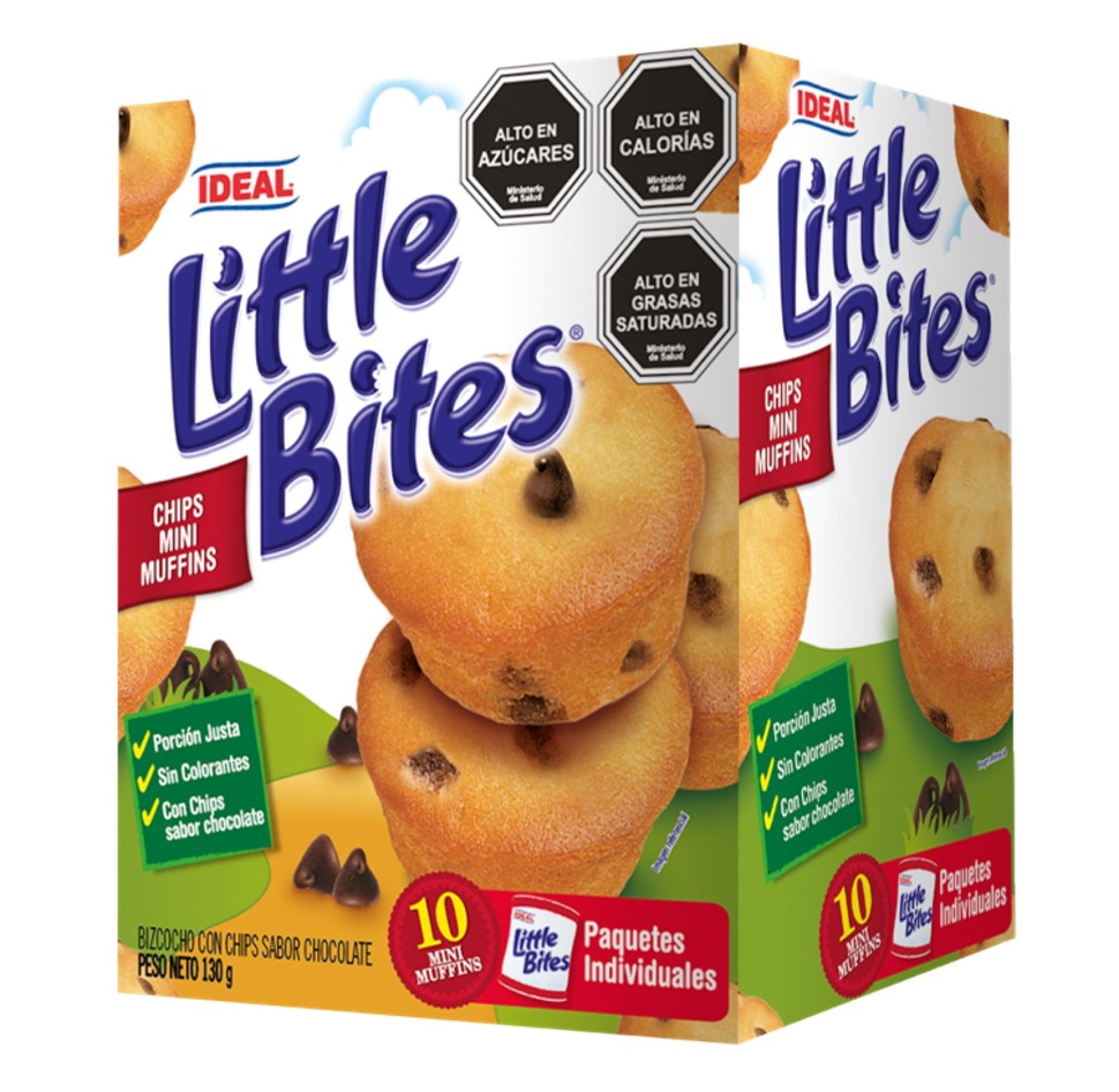 Bizcocho Con Chips Sabor Chocolate Little Bites 130 g Ideal