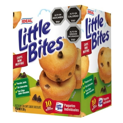 Bizcocho Con Chips Sabor Chocolate Little Bites 130 G Ideal