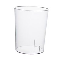 Magideal - Bote De Basura Moderno Bote De Basura Transparente Para Escritorio Papelera Papelera Papelera Cubo De Basura Plástico Redondo Para Habitación De Niños 19Cmx21.5Cm