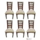 thumbnail image 1 of Pack 6 Sillas Florencia Nogal Tapiz Beige, 1 of 2