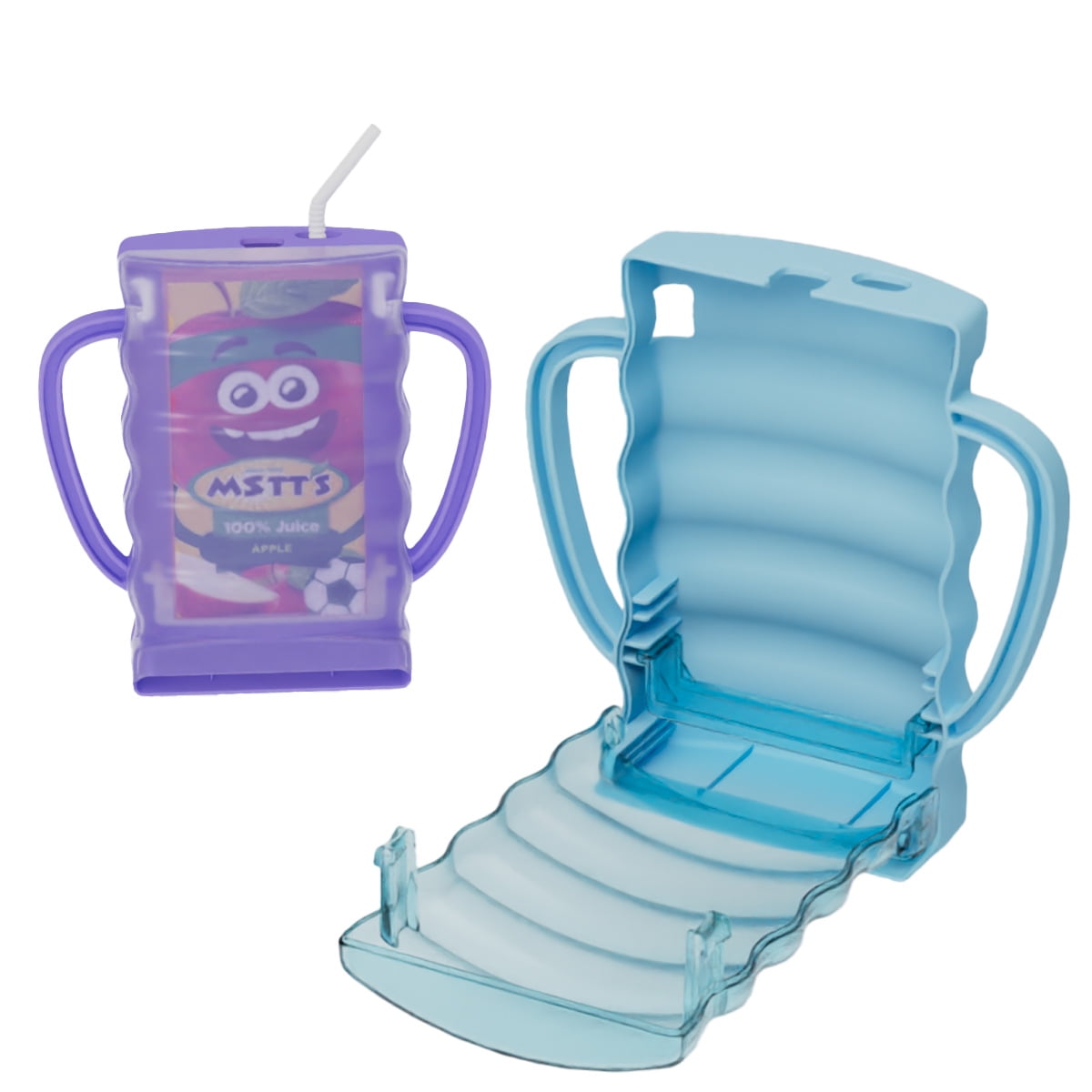 Xusx111 - Portador De Bolsa De Bebé No Compresión Bolsa Alimentos Bolsas Y Jugo De La Caja Del Titular - Anti-compresión Bolsa De Yogur Reutilizable Infantil Esenciales 2 Paquetes