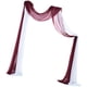 thumbnail image 4 of Boda Draping Party Telón de fondo Paneles Recepción Swag 70x550cm para hogar Foto Telón de fondo Escenario , y 1x Blanco 1x Vino Tinto, 4 of 5