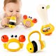 thumbnail image 1 of Tiny Wonders Baby Rattle Toy, 3–12 Months, Infant Animal Rattle Set, 1 of 3