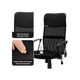 thumbnail image 3 of Silla de oficina ergonómica Emilio cuero con malla color negro, 3 of 3