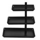 thumbnail image 4 of Soporte Para Cupcakes De 3 Niveles, Soporte Para Tartas De Regalo Para Celebraciones, Accesorios De Aniversario, Color Negro, 4 of 5