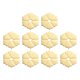 thumbnail image 1 of Uxcell paquete de 10 placas traseras para pomo de gabinete, arandelas de latón en forma de flor hexagonal de 1.77 pulgadas, 1 of 6