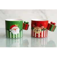 Decostilo - Taza Navideña Con Diseño De Regalo En 3D