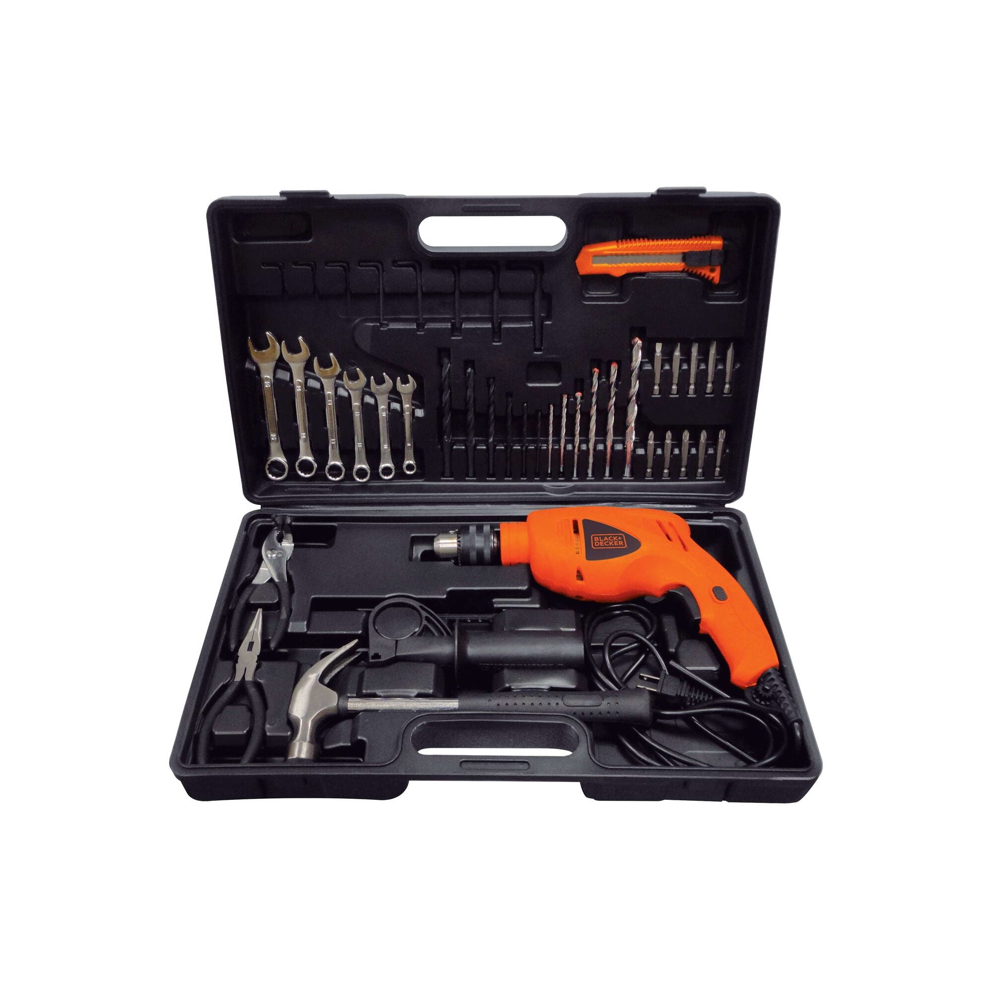 Kit Taladro Percutor + 40 Accs Black+decker Hd565k-b2c